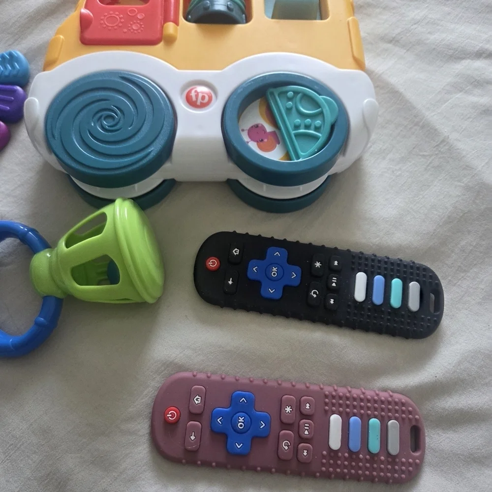 Colorful Kids Toy Set with School Bus and Accessories